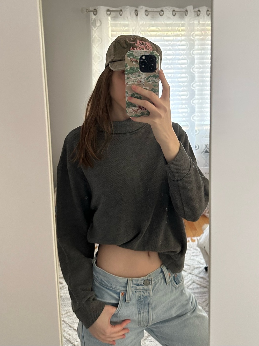 Uniqlo Soft Knitted Fleece Ribbed Long Sleeve Top